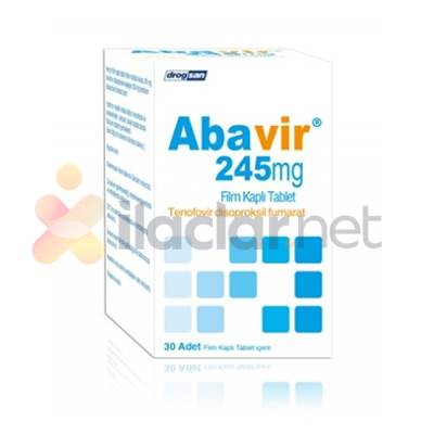 ABAVIR 245 mg 30 film kaplı tablet
