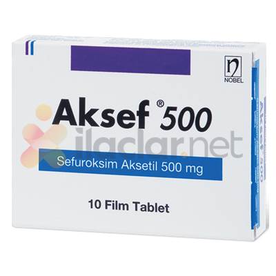 AKSEF 500 MG 10 FILM TABLET