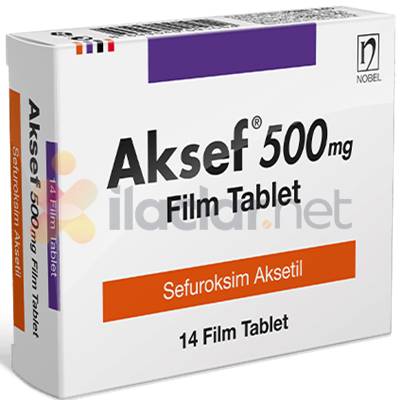 AKSEF 500 MG 14 FILM TABLET