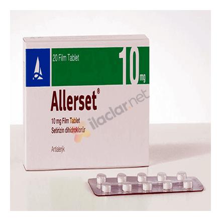 ALLERSET 10 mg 10 film tablet