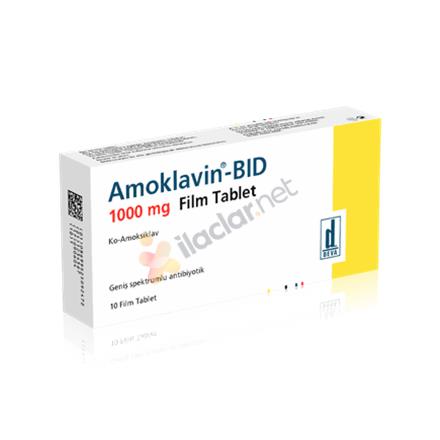 AMOKLAVIN BID 1000 mg 10 film tablet