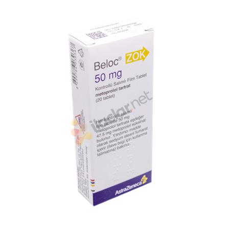BELOC ZOK 50 mg 20 tablet