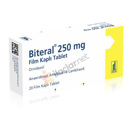 BITERAL 250 mg 20 film kaplı tablet