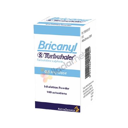 BRICANYL turbuhaler toz inhalator 0.50 mg 200 doz
