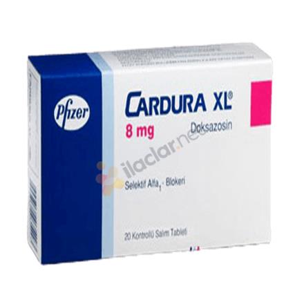 CARDURA XL 8 mg 30 kontrollü salım tableti