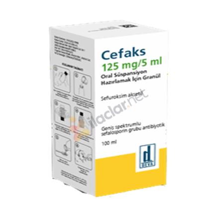 CEFAKS 5 ml 125 mg 100 ml süspansiyon