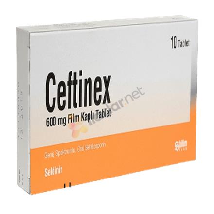 CEFTINEX 600 mg 10 film kaplı tablet