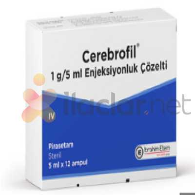 CEREBROFIL 1 GR / 5 ML ENJEKSIYONLUK COZELTI (12 AMPUL)