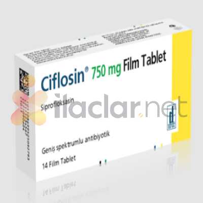 CIFLOSIN 750 MG 14 FILM TABLET