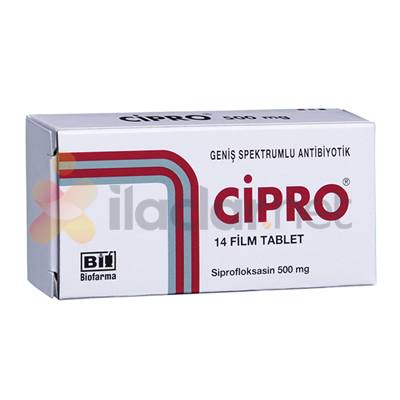 CIPRO 500 MG 14 FILM TABLET