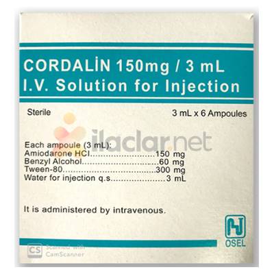 CORDALIN 150 mg 3 ml X 6 ampül