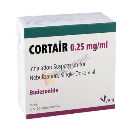 CORTAIR 0.25 mg/ml nebulizasyon için tek dozluk inhilasyon süspansiyonu içeren flakon (20 flakon)