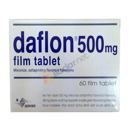 DAFLON 500 mg 60 film tablet