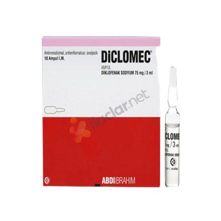 DICLOMEC 3 ml 75 mg 4 ampül {A.İ.Pazarlama}