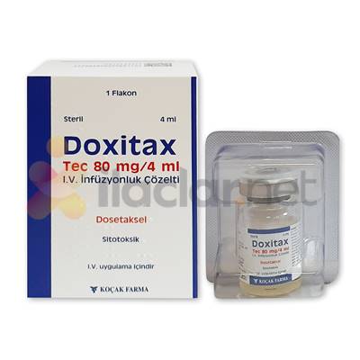 DOXITAX TEC 80 MG/4 ML IV INFUZYONLUK COZELTI ( 1 FLAKON)