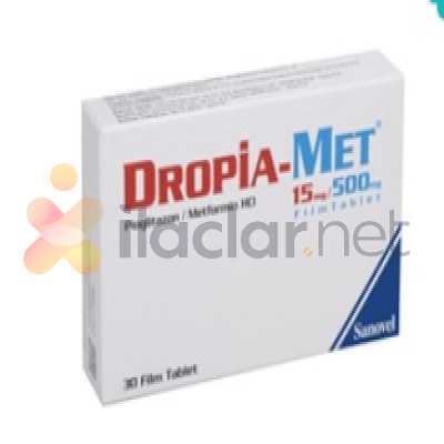 DROPIA-MET 15/500 MG 180 FILM TABLET