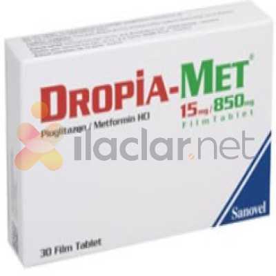 DROPIA-MET 15/850 MG 180 FILM TABLET