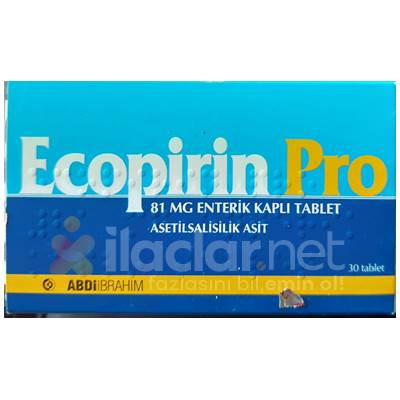 ECOPIRIN PRO 81 MG 30 ENTERIK KAPLI TABLET
