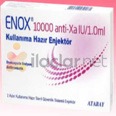 ENOX 10000 ANTI-XA IU/1 ML 20 KULLANIMA HAZIR ENJEKTOR