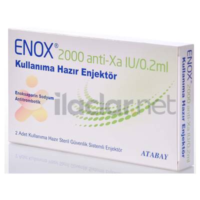 ENOX 2000 ANTI-XA IU/0,2 ML KULL.HAZIR ENJEKTOR