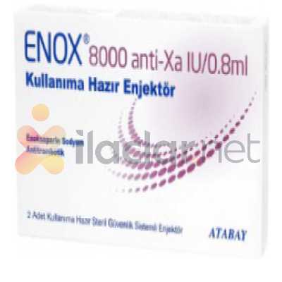 ENOX 8000 ANTI-XA IU/0,8 ML 20 KULLANIMA HAZIR ENJEKTOR