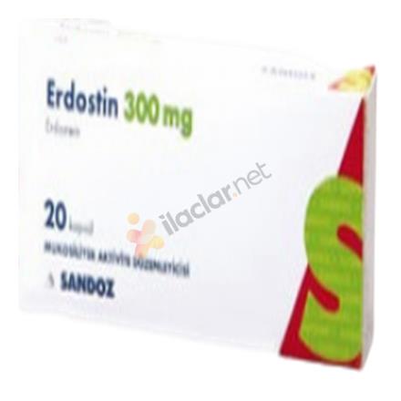 ERDOSTIN 300 mg 20 kapsül