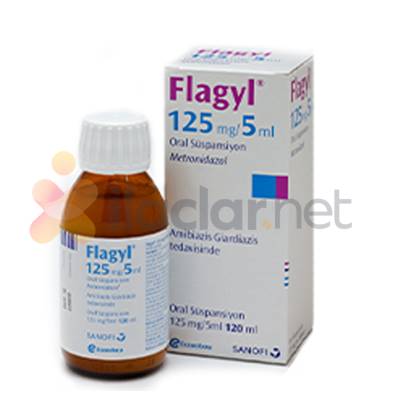 FLAGYL 125 mg/5 ml oral süspansiyon { Sanofi Aventis }