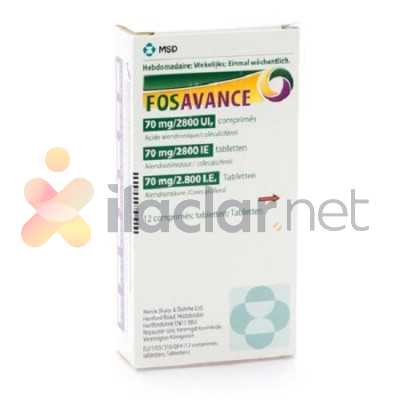 FOSAVANCE 70 MG/2800 IU 4 TABLET