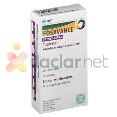 FOSAVANCE 70 MG/5600 IU 4 TABLET