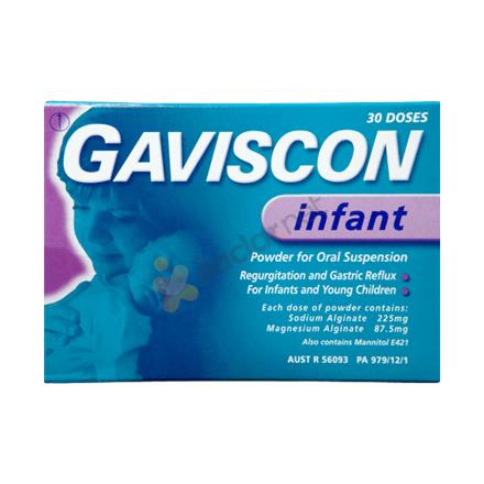 GAVISCON INFANT oral çözelti için toz içeren 30 saşe