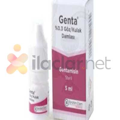 GENTAMED %0,3 STERIL GOZ VE KULAK DAMLASI, COZELTI (5 ML)