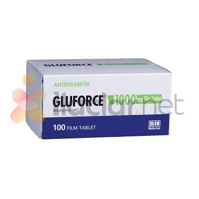 GLUFORCE 1000 MG 100 FILM TABLET