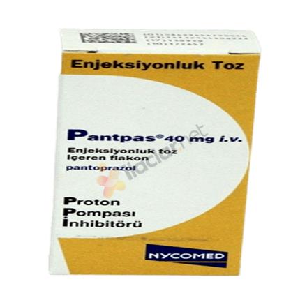 PANTPAS 40 mg IV enj. toz içeren 1 flakon