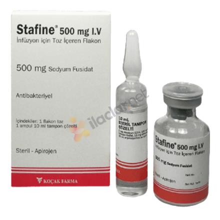 STAFINE 500 mg IV infüzyon için toz ve çözücü içeren flakon