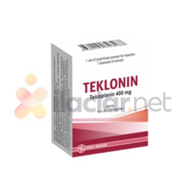 TEKLONIN 400 mg IM/IV enjeksiyonluk çözelti hazırlamak için toz ve çözücü