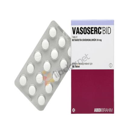 VASOSERC BID 24 mg 90 tablet {A.İ.Pazarlama}