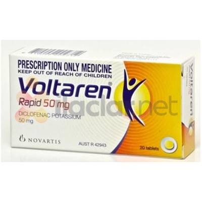 VOLTAREN 50 mg 20 tablet