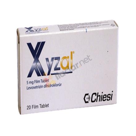 XYZAL 5 mg 20 film tablet