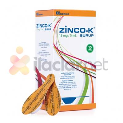 ZINCO-K 15MG/5 ML 20 KASIK SURUP